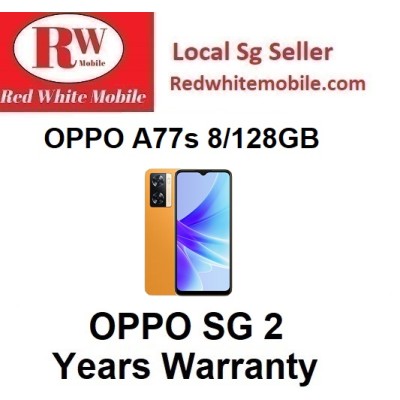 OPPO A77s 8/128GB，附赠NTUC优惠券$20，OPPO SG两年保修